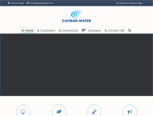 Tablet Screenshot of caymanwater.com